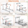 3-Tier Plastic Serving Tray Dessert Server Display Serving Stand Dinnerware With 3 Rectangular Plastic Serving Platters Metal Stand For Entertaining F