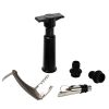 5 Pcs Wine Bottle Opener Set Wine Accessories Kit W/ Corkscrew Pourer Stopper Vacuum Pump For Home Use Sommeliers Waiters Bartenders