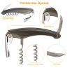 5 Pcs Wine Bottle Opener Set Wine Accessories Kit W/ Corkscrew Pourer Stopper Vacuum Pump For Home Use Sommeliers Waiters Bartenders