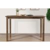 Rectangular 47 x 29 inch Dining Table in Brown Wood Finish njmkuuuuut56