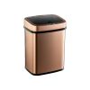 3-Gallon Motion Sensor Touchless Stainless Steel Trash Can in Copper Gold Finish