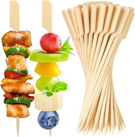 200PCS Bamboo Skewers for Appetizers, [6 Inch] Long Cocktail Picks Fancy Toothpicks for Appetizers