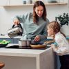 Dual Induction Burners Electric Cooktop 110V Total 1900W Electric Stove Built-In Electric Ceramic Stove With Timer Setting 9 Firepower Levels Over Hea